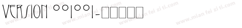 Version 001001字体转换